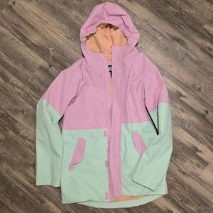 Lands' End Girls' Pink And Mint Jacket